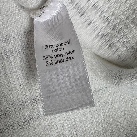 Maurices L White Black Stripe Waffle Knit Pullover - Picture 7 of 8